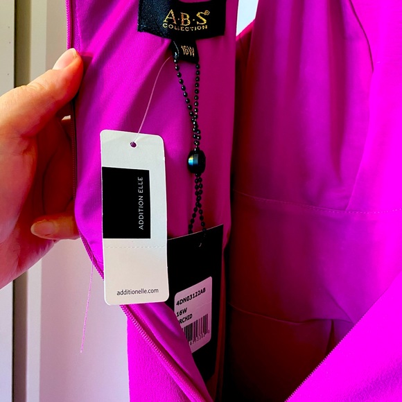 ABS Collection Magenta Maxi Dress Size 16 - Picture 6 of 6